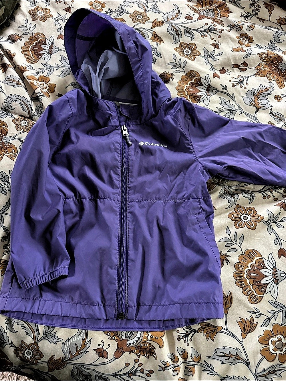 Columbia Toddler Girl super light wind breaker Jacket Purple Girls 3T